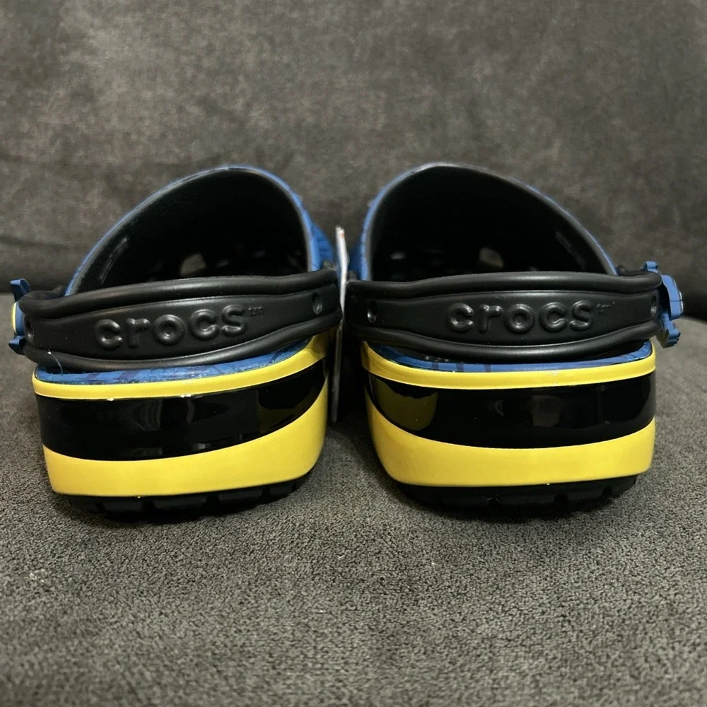 Crocs Wolverine Classic Clog Men 10 Blue Yellow Marvel Claw Superhero 211779-90H